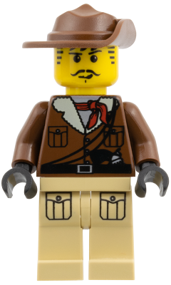 Lego figurka Adventurers Johnny Thunder with Tan Legs