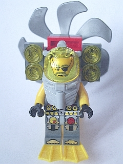 Lego figurka Atlantis Diver 3 Ace Speedman - pouze figurka bez doplňků