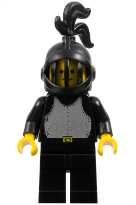 Lego figurka Castle Breastplate Black Black Legs - bez chocholu