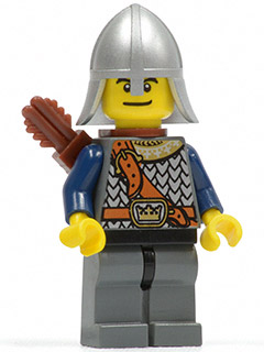 Lego figurka Castle Fantasy Era Crown Knight Scale Mail - bez toulce