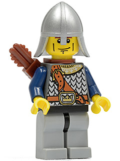 Lego figurka Castle Fantasy Era Crown Knight Scale Mail - bez toulce
