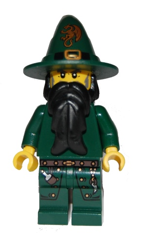 Lego figurka Castle Kingdoms Dark Green Wizard