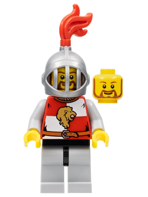 Lego figurka Castle Kingdoms Lion Knight Quarters - bez chocholu