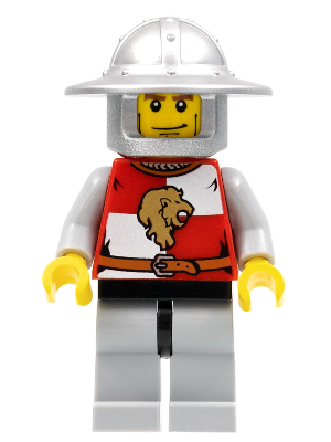 Lego figurka Castle Kingdoms Lion Knight Quarters Helmet