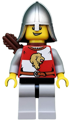 Lego figurka Castle Kingdoms Lion Knight Quarters - prasklá ruka