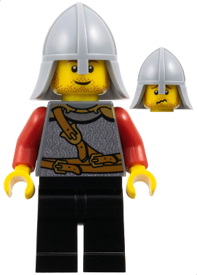 Lego figurka Castle Kingdoms Lion Knight Scale Mail