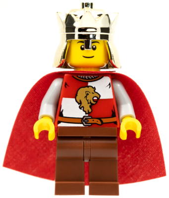 Lego figurka Castle Kingdoms Lion King Quarters - černé nohy