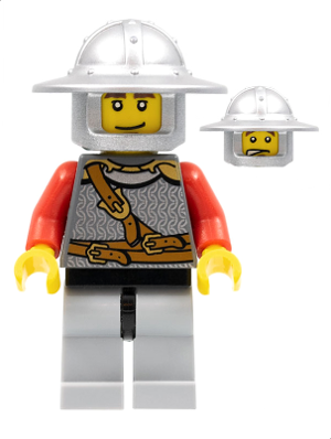 Lego figurka Castle Kingdoms Lion Knight Scale Mail
