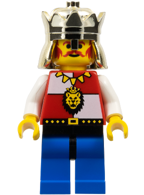 Lego figurka Castle Royal Knights King Chrome Gold Crown