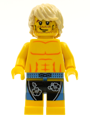 Lego figurka COL Surfer Series 2