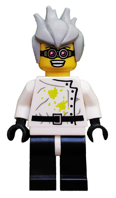 Lego figurka COL Crazy Scientist Series 4