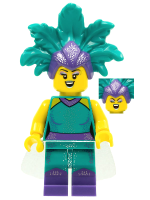 Lego figurka COL Cabaret Singer Series 21 (Nová) - without skirt