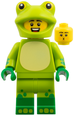 Lego figurka COL Frog Costume Fan Series 28 (Nová)