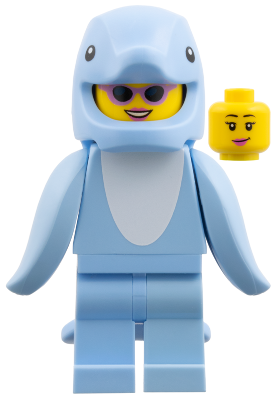 Lego figurka COL Dolphin Costume Fan Series 28 (Nová)