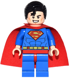 Lego figurka Dimensions Superman Blue Suit - opotřebovaný potisk úst