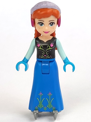 Lego figurka Disney Anna Ice Skates No Cape - bez bruslí