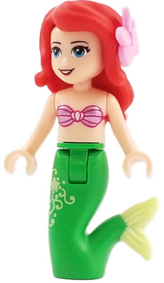 Lego figurka Disney Ariel Mermaid (Light Nougat) - bez květiny