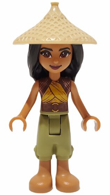 Lego figurka Disney Raya Tan Conical Hat Yellow Top (Nová)