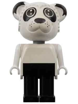 Lego figurka Fabuland Bear Patrick Panda - opotřebovaný potisk