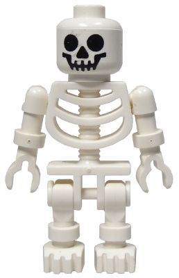 Lego figurka Castle Skeleton Standard Skull Floppy Arms
