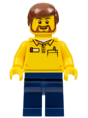 Lego figurka LEGO Brand LEGO Store Employee Dark Blue Legs