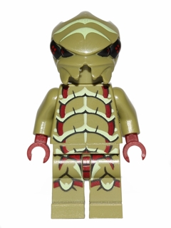 Lego figurka Space Alien Buggoid Olive Green - prasklá ruka