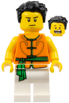 Lego figurka Holiday Dragon Boat Race Team Green/Orange Member