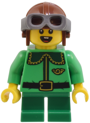 Lego figurka Holiday Elf Bright Green Coat