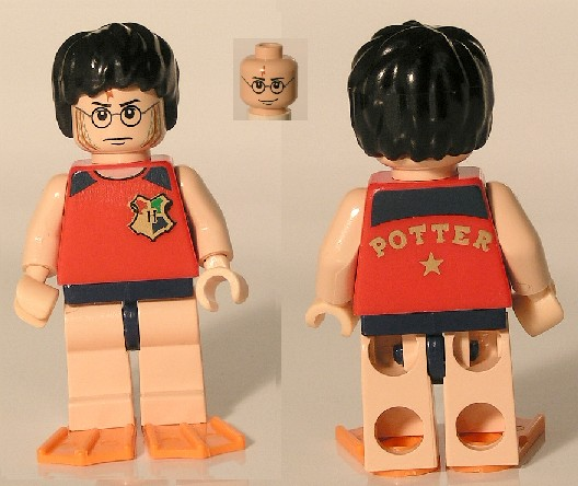Lego figurka Harry Potter Tournament Sleeveless Shirt - bez ploutví