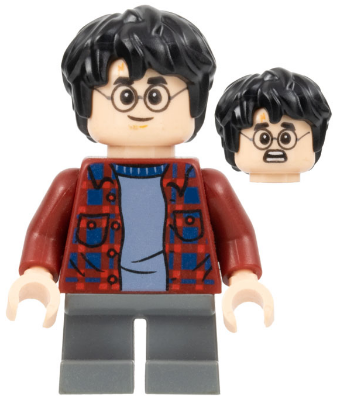 Lego figurka Harry Potter Dark Red Plaid Flannel Shirt