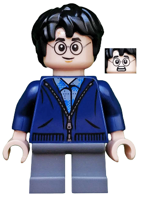 Lego figurka Harry Potter Dark Blue Zip Up