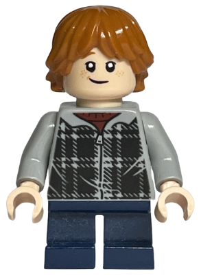 Lego figurka Harry Potter Ron Weasley Plaid Hoodie - prasklý trup
