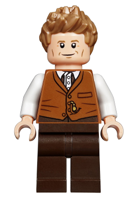 Lego figurka Harry Potter Newt Scamander Dark Orange Vest (Nová)