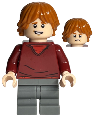 Lego figurka Harry Potter Ron Weasley Dark Red Sweater (Nová)