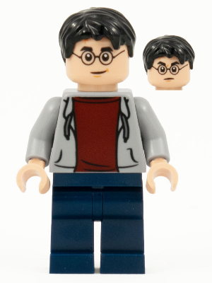 Lego figurka Harry Potter Light Bluish Gray Hooded Sweatshirt (Nová)