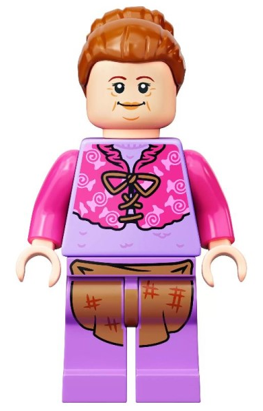 Lego figurka Harry Potter Mrs. Flume Dark Pink Shawl (Nová)