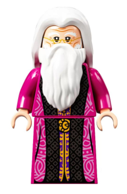 Lego figurka Harry Potter Albus Dumbledore Magenta Robe Skirt (Nová)
