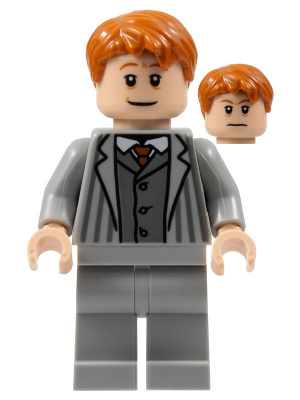 Lego figurka Harry Potter Arthur Weasley Light Bluish Gray Suit (Nová)
