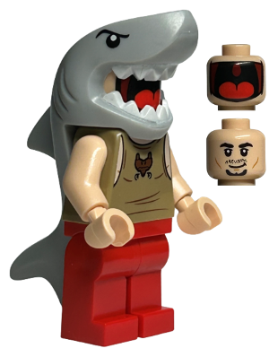 Lego figurka Harry Potter Viktor Krum Shark Dual Sided Head (Nová)