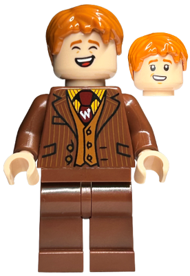 Lego figurka Harry Potter George Weasley Reddish Brown Suit (Nová)