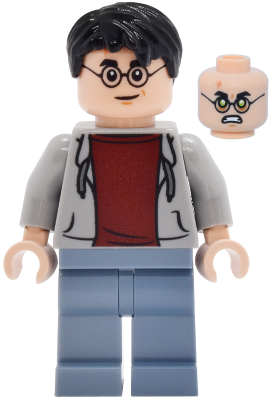 Lego figurka Harry Potter Light Bluish Gray Hoodie Open (Nová)