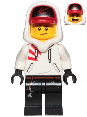 Lego figurka Hidden Side Jack Davids White Hoodie