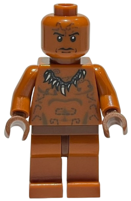 Lego figurka Indiana Jones Ugha Warrior - opotřebovaný potisk hlavy
