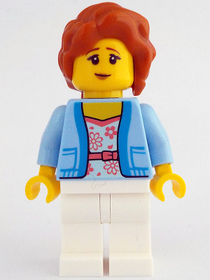 Lego figurka Ideas Woman Bright Light Blue Jacket