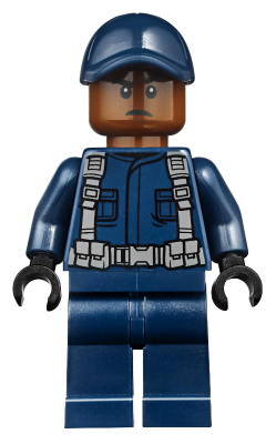 Lego figurka Jurassic World ACU Tracker Male Dark Blue Cap (Nová)