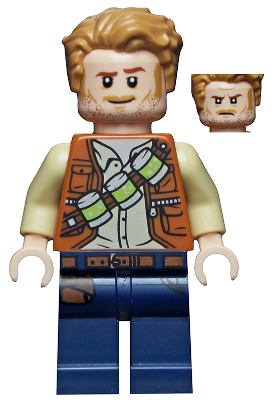 Lego figurka Jurassic World Owen Grady Lime Canisters (Nová)