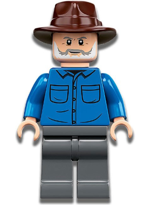 Lego figurka Jurassic World Dr. Alan Grant Blue Shirt