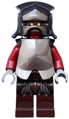 Lego figurka LOTR Uruk-hai - prasklina na trupu a na jedné ruce