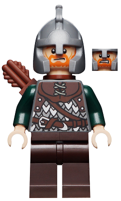 Lego figurka LOTR Rohan Soldier - prasklý trup a ruka
