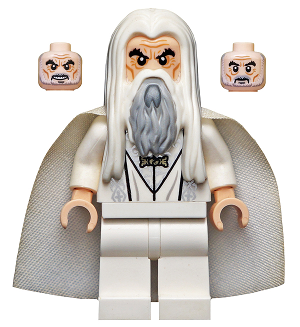 Lego figurka LOTR Saruman - mírně zežloutlé vlasy, bez pláště